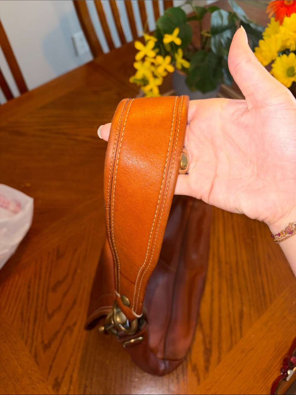 Coach 65th Anniversary Legacy Ali Flap Shoulder Bag Whiskey Vachetta 11134 - Picture 7 of 9